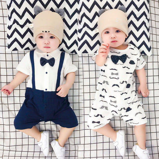 Baby Bowtie Gentleman Romper