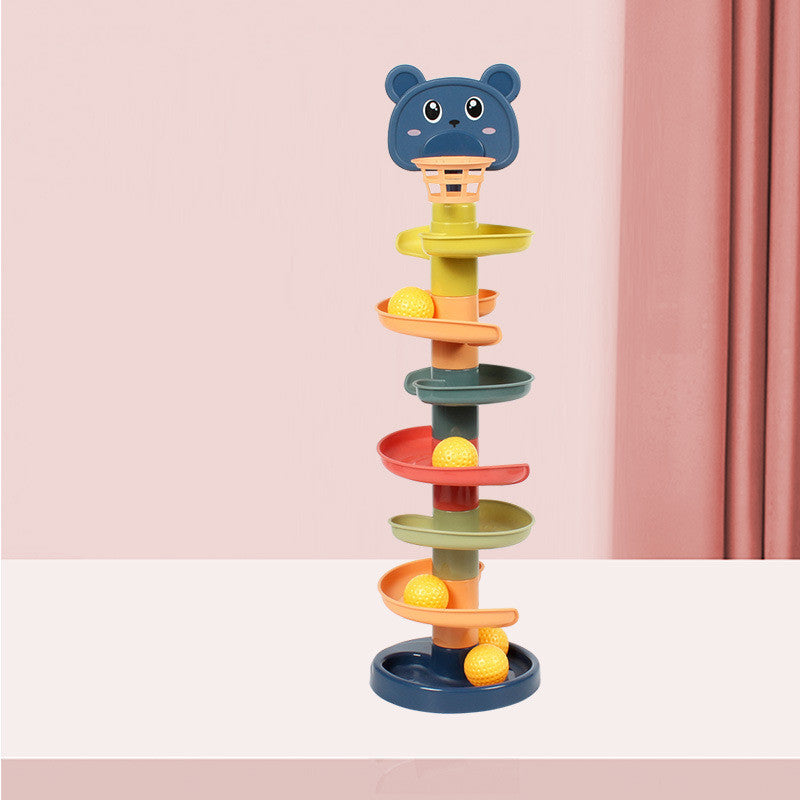 Baby Toys Sliding Rolling Balls Pile Tower