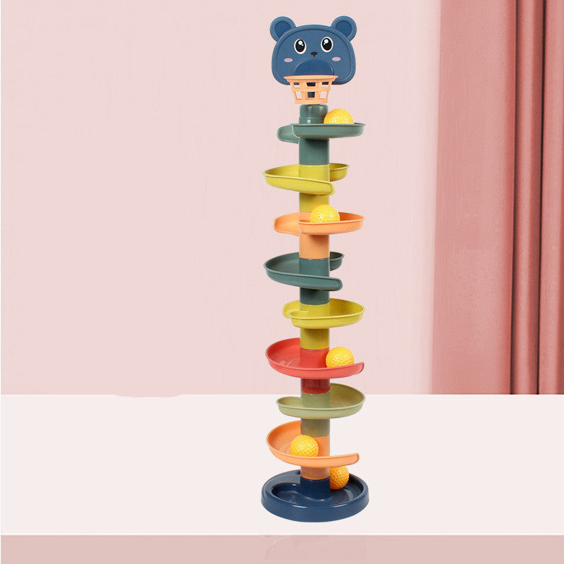 Baby Toys Sliding Rolling Balls Pile Tower