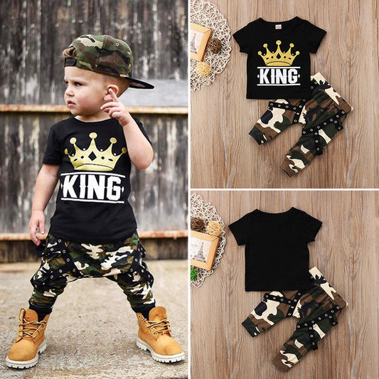  Kids Toddler Baby Boy Clothes Set Style