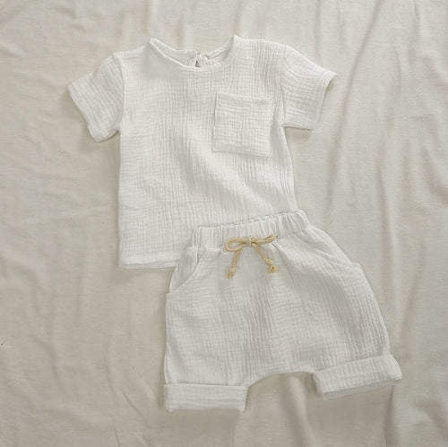 Organic Cotton Baby Clothes Set Summer Casual