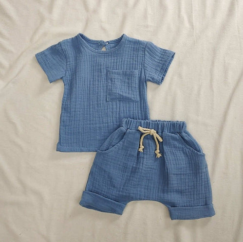 Organic Cotton Baby Clothes Set Summer Casual