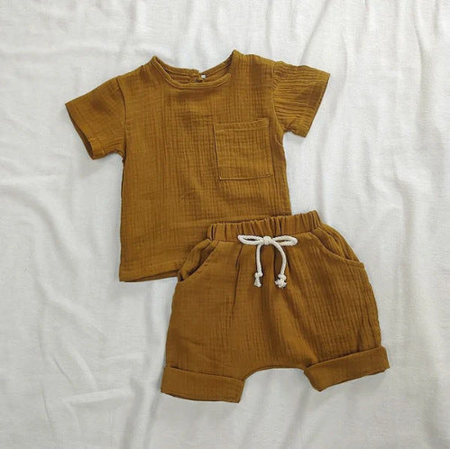 Organic Cotton Baby Clothes Set Summer Casual